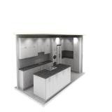 high gloss white kitchen cabinet